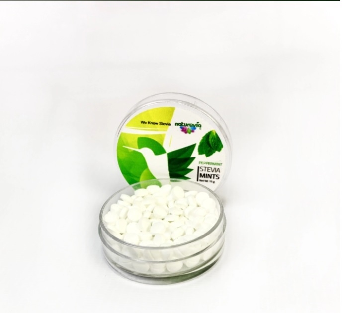 Mentas hierbabuena y Estevia